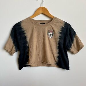 Skull graphic Crop top tee